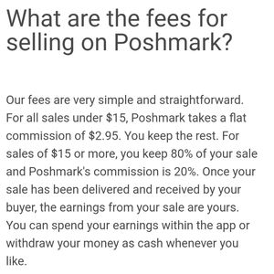Poshmark Fees For Selling